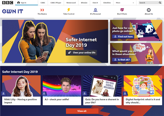 BBC Own It website