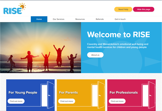Rise website