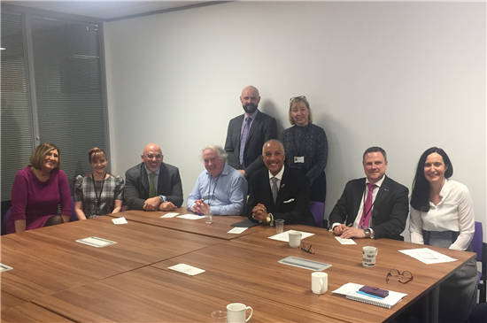 Paul Senior with Nadhim Zahawi