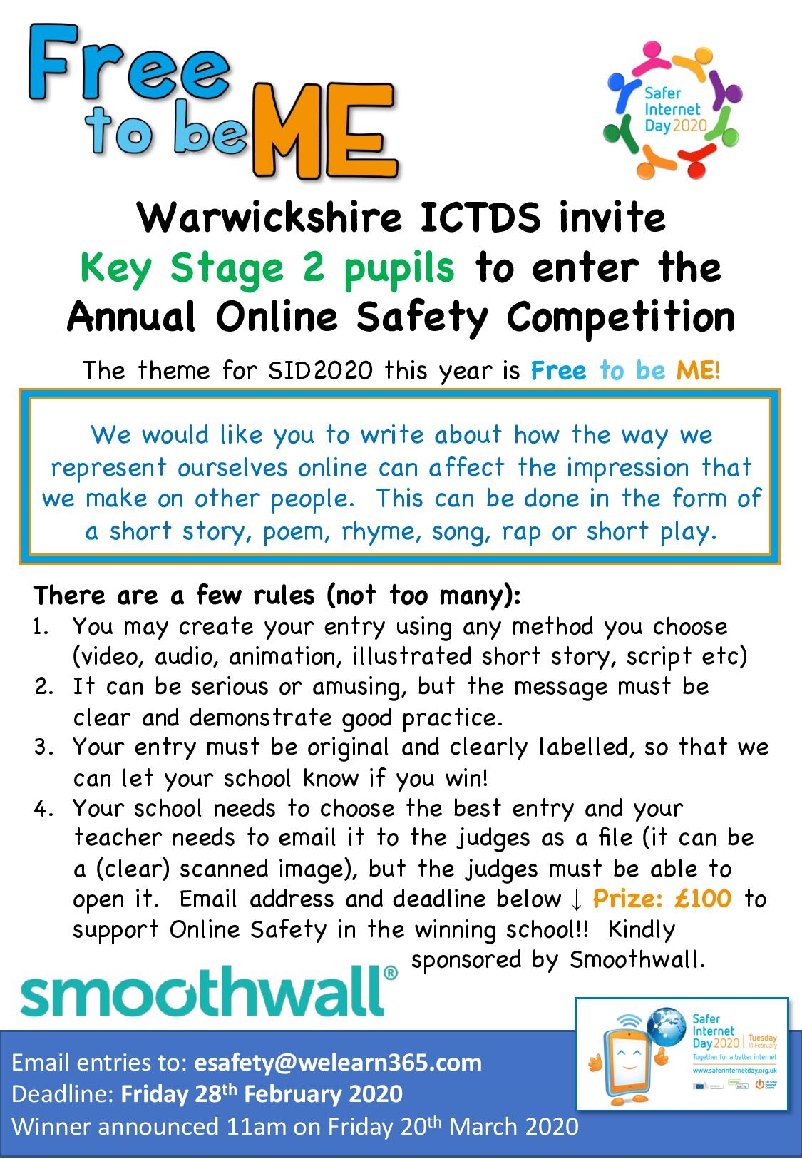 CyberSafe Competition Flyer KS2